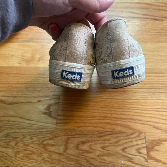 Keds x rifle paper company slip on rose gold sneakers size 7.5 - Picture 6 of 7